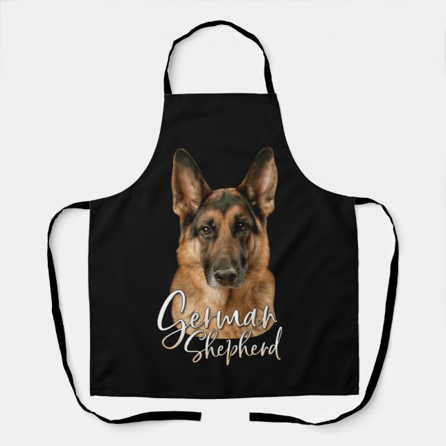 Deutsche Schäferhund Hunde Hunde Teemaschine Gesch Schürze (Vorderseite)