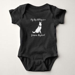 Deutsche Schäferhund Kinderdusche Pink Girl Baby Strampler