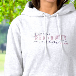 Deutsche Schäferhund-Mama University-Stil Hoodie