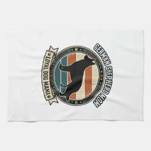 Deutsche Schäferhund-Mama Vintage-Hundeliebhaber-T Geschirrtuch