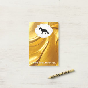 Deutsche Schäferhund-Notizen Post-it Klebezettel