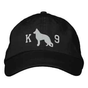 Deutsche Schäferhund Silhouette K9 GSD Canine Bestickte Baseballkappe