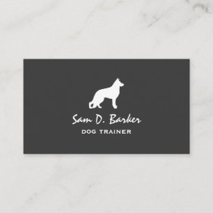 Deutsche Schäferhund-Silhouette Visitenkarte