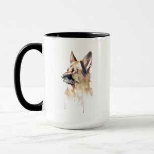Deutsche Schäferhund Tasse, Hundemama Kaffeetasse