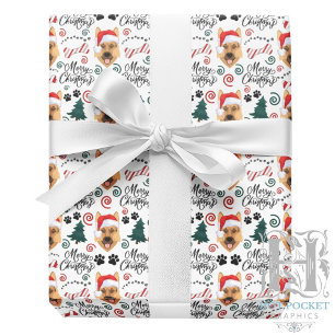 Deutsche Schäferhund Weihnachts-Geschenkpapier Geschenkpapier
