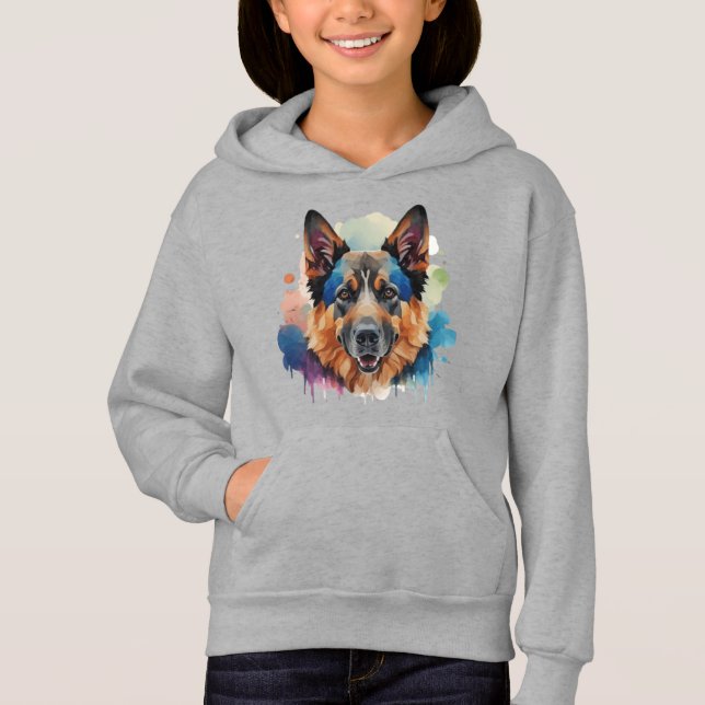 Deutsche Schäferhunde-Geschenkideen Hoodie (Vorderseite)