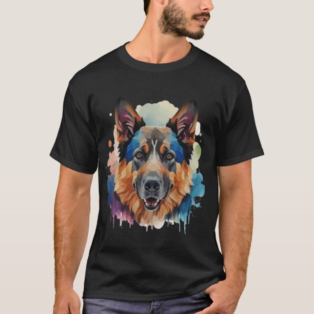 Deutsche Schäferhunde-Geschenkideen T-Shirt (Vorderseite)