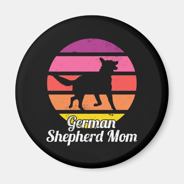 Deutsche Schäferhunde-Mama Magnet (Vorne)