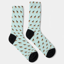 Deutsche Schäferhunde Muster Socken