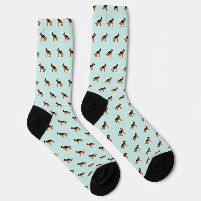 Deutsche Schäferhunde Muster Socken (Rechts)