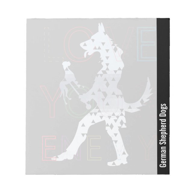 Deutsche Schäferhunde Notizblock (Vorderseite)