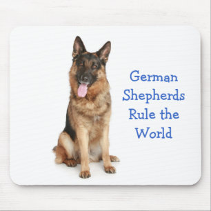 Deutsche Schäferhunde regieren die Welt-Mauspad Mousepad