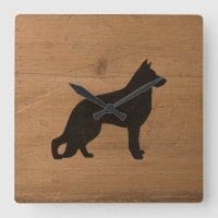 Deutsche Schäferhunde Silhouette Rustikaler Stil G