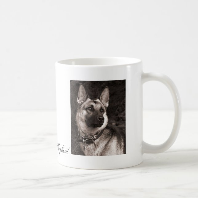 Deutsche Schäferhunde-Tasse Kaffeetasse (Rechts)
