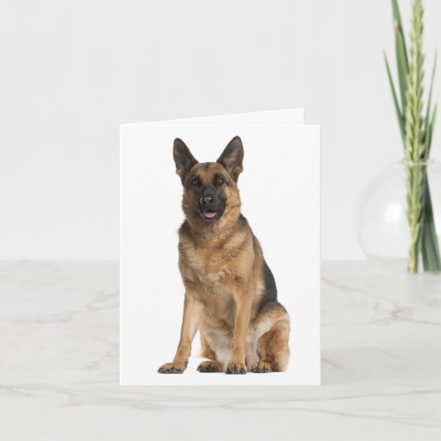 Deutsche Schäferhunde Welpenhund - Blankokarte Karte (Vorderseite)