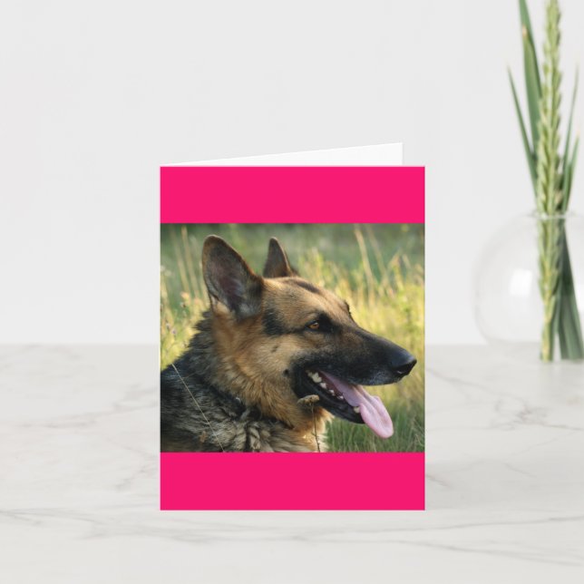 Deutsche Schäferhunde Welpenhund - Blankokarte Karte (Vorderseite)