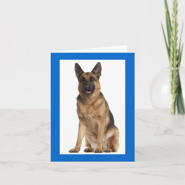 Deutsche Schäferhunde Welpenhund - Blankokarte Karte (Vorderseite)
