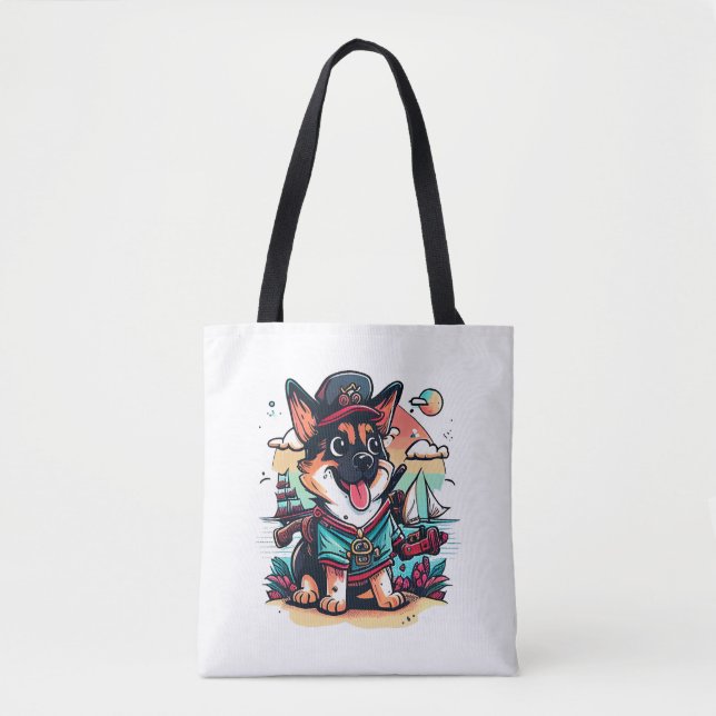 Deutsche Schäferhündin Tasche (Vorderseite)