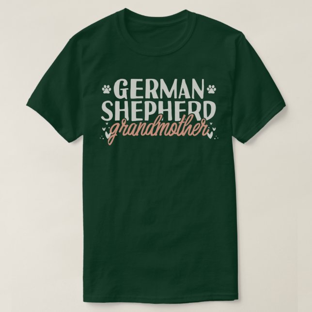 Deutsche Schäferin Großmutter-Geschenk T-Shirt (Design vorne)