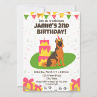 Deutsche Schäferin zum Geburtstag