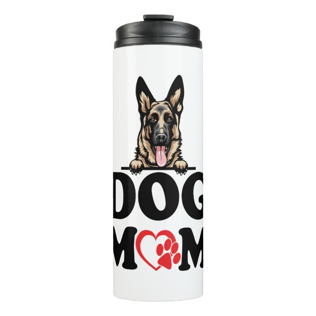 Deutsche Schäferkleber - Deutsche Schäferhunde-Mam Thermosbecher (Vorderseite)
