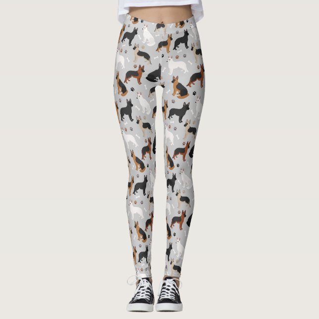 Deutsche Schäferknochen und Klauen Leggings (Vorderseite)