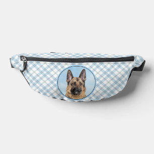 Deutsche Schäfermalerei Tan Niedliche Original Hun Bauchtasche