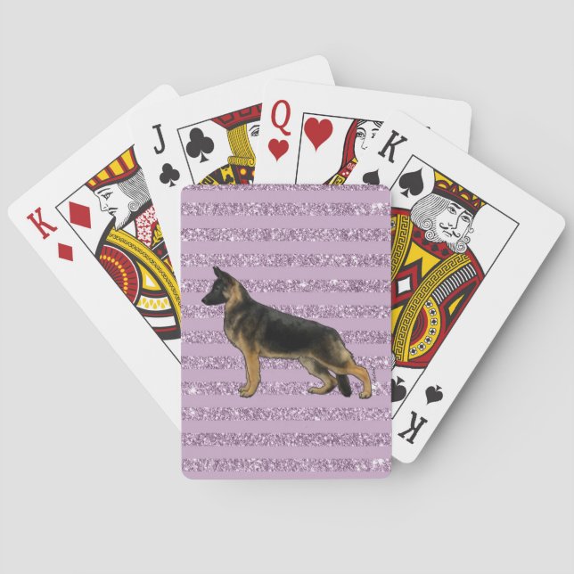 Deutsche Schäferpferde Spielkarten (Rückseite)