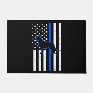 Deutsche Schäferpolizei Hund K9 Patriotic Fußmatte