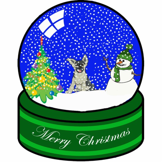 deutsche Schäfersschnekugel Fotoskulptur Ornament (Vorne)