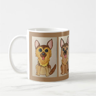 Deutsche Schäferwelpen Kaffeetasse