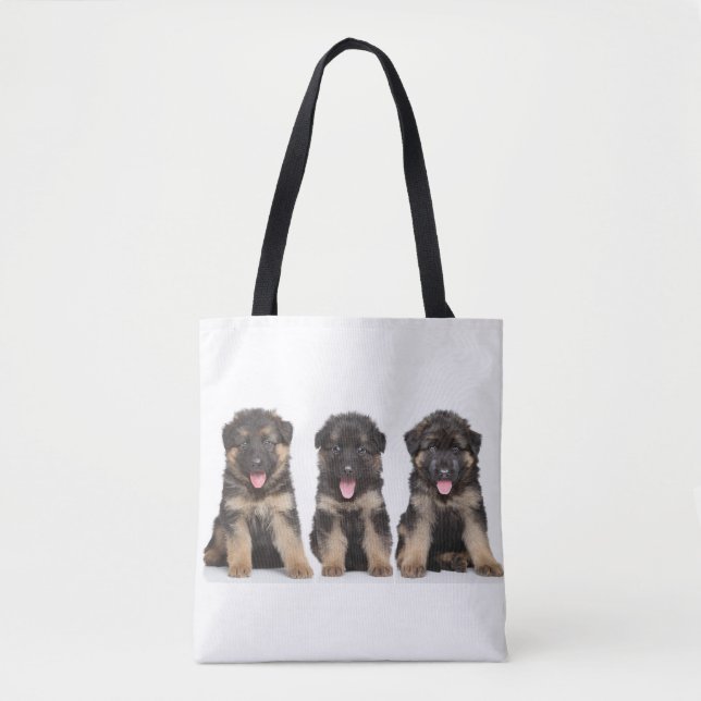Deutsche Schäferwelpen Tasche (Vorderseite)