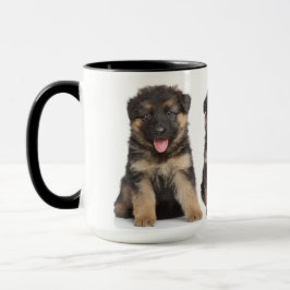 Deutsche Schäferwelpen Tasse