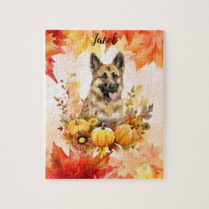 Deutsche Scheune im Herbst personalisiert