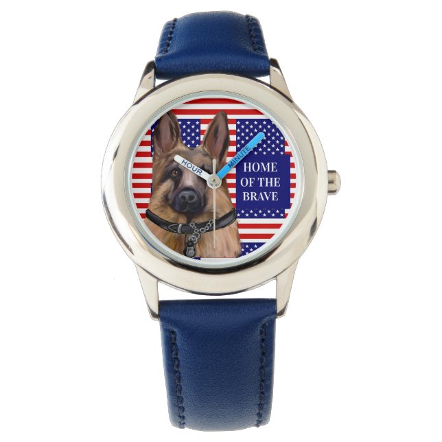 DEUTSCHE SHEPHERD ARMBANDUHR (Vorderseite)