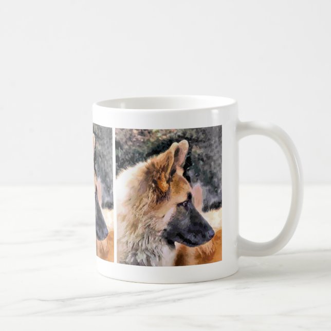 DEUTSCHE SHEPHERD DOG KAFFEETASSE (Rechts)