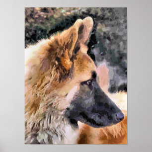 DEUTSCHE SHEPHERD DOG POSTER