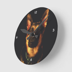 DEUTSCHE SHEPHERD DOG RUNDE WANDUHR