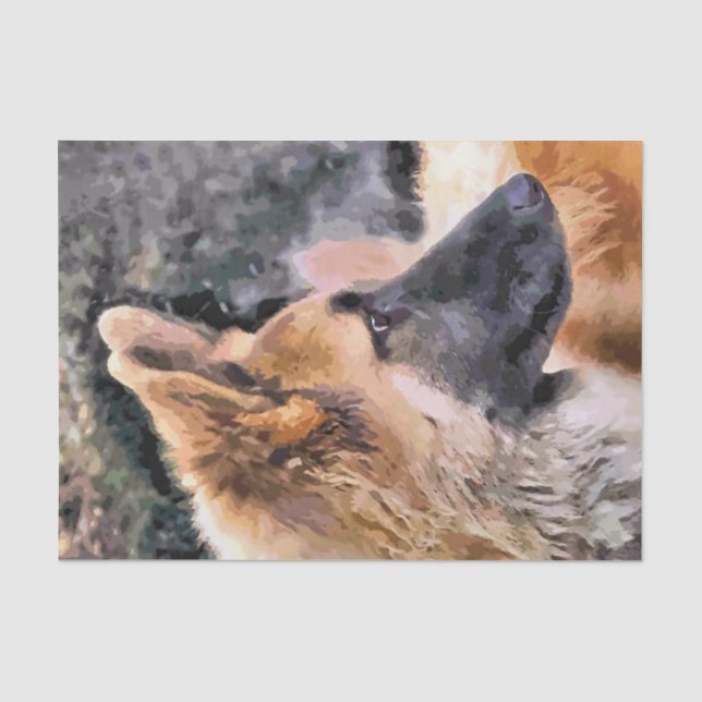 DEUTSCHE SHEPHERD DOG SEIDENPAPIER (Vorderseite)