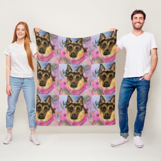 DEUTSCHE SHEPHERD FLEECEDECKE (Beispiel)