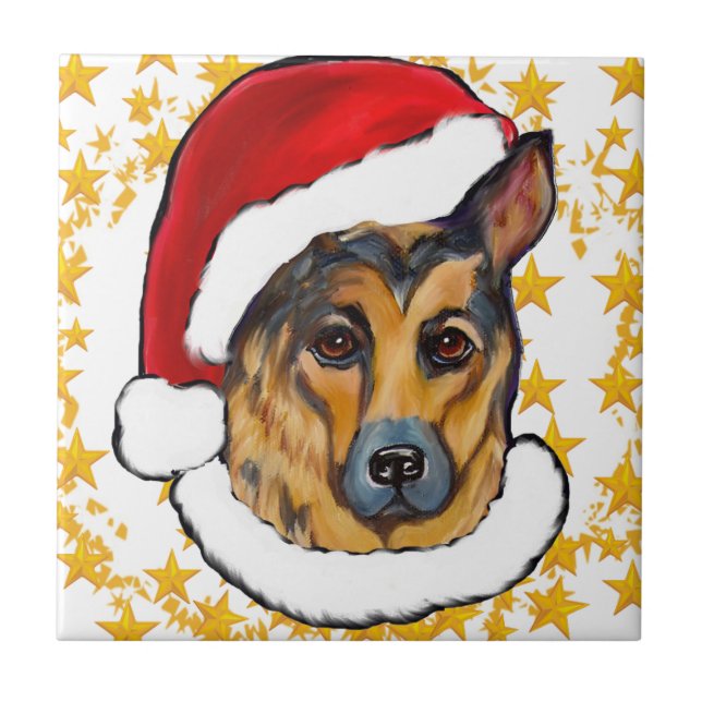 DEUTSCHE SHEPHERD FLIESE (Vorderseite)