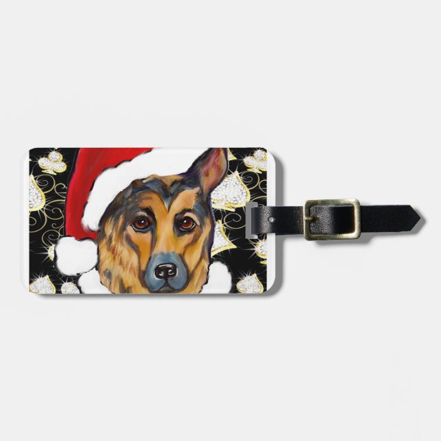 DEUTSCHE SHEPHERD GEPÄCKANHÄNGER (Vorderseite horizontal)
