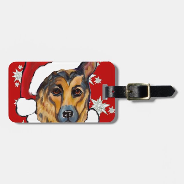 DEUTSCHE SHEPHERD GEPÄCKANHÄNGER (Vorderseite horizontal)