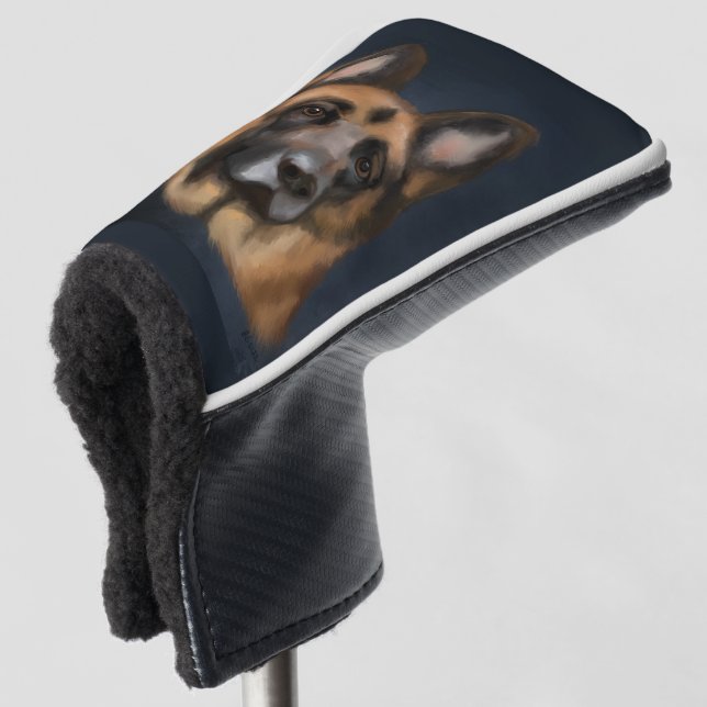 DEUTSCHE SHEPHERD GOLF HEADCOVER (3/4 Vorderseite)
