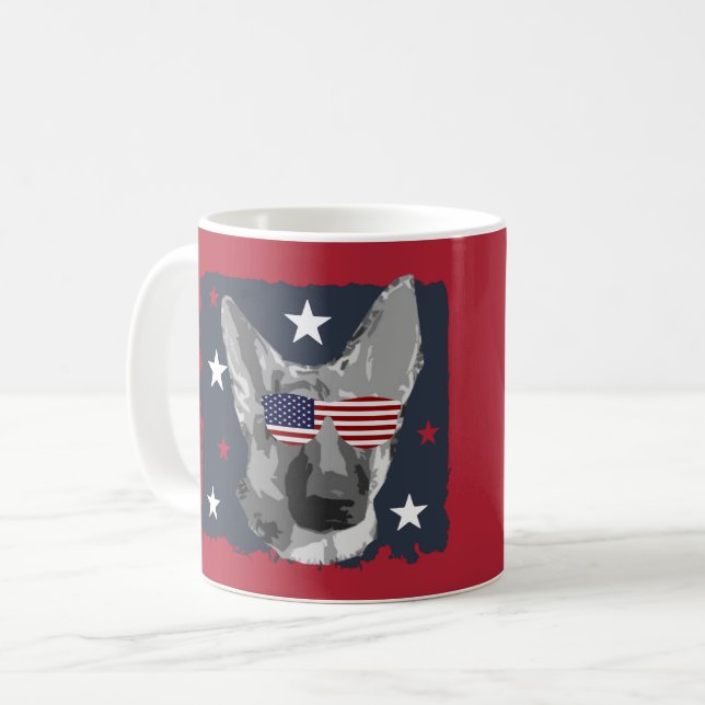 DEUTSCHE SHEPHERD KAFFEETASSE (Vorderseite Links)