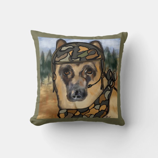 DEUTSCHE SHEPHERD KISSEN (Vorderseite)