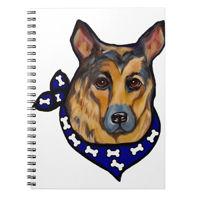 DEUTSCHE SHEPHERD NOTIZBLOCK (Vorderseite)
