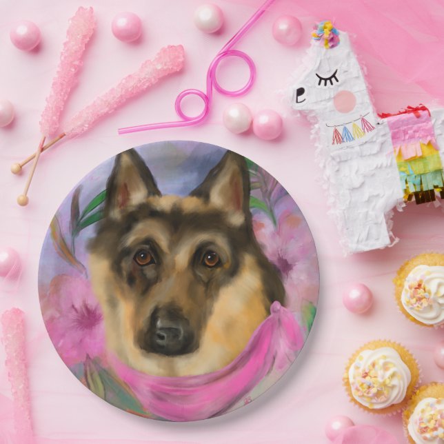DEUTSCHE SHEPHERD PAPPTELLER (Party)