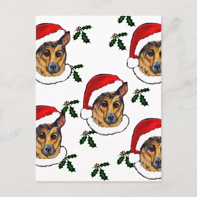 DEUTSCHE SHEPHERD POSTKARTE (Vorderseite)