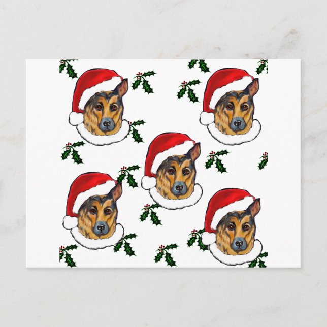 DEUTSCHE SHEPHERD POSTKARTE (Vorderseite)